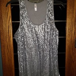 Sequin tank top